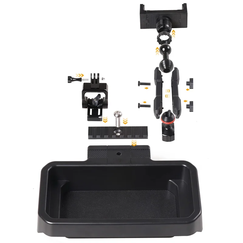 High Quality Dash Phone Mount With Slide Rail For Ford Bronco 2021 2022 2023 Replacement , Compatible With For Gopro And Smart P