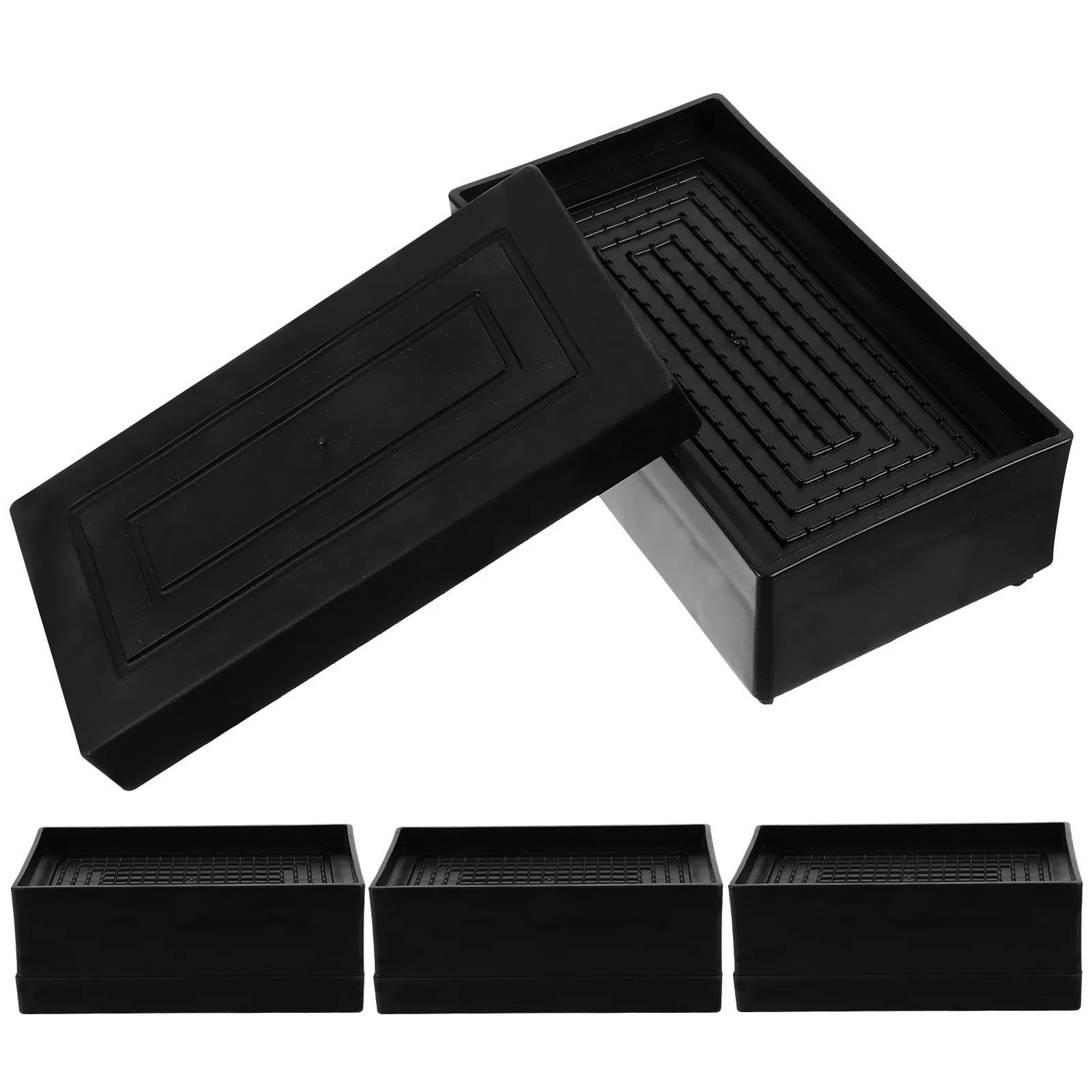 4Pcs Furniture Foot Pads Tpu Slipping Resistant Bed Risers Couch Chair Table Riser Pads Protective Furniture Coasters