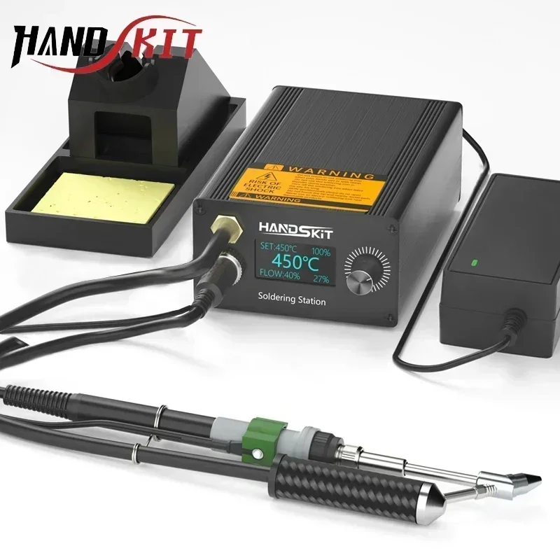 T12a desoldering gun processing and desoldering station hot air gun welding iron smart desoldering pen STM 32 welding