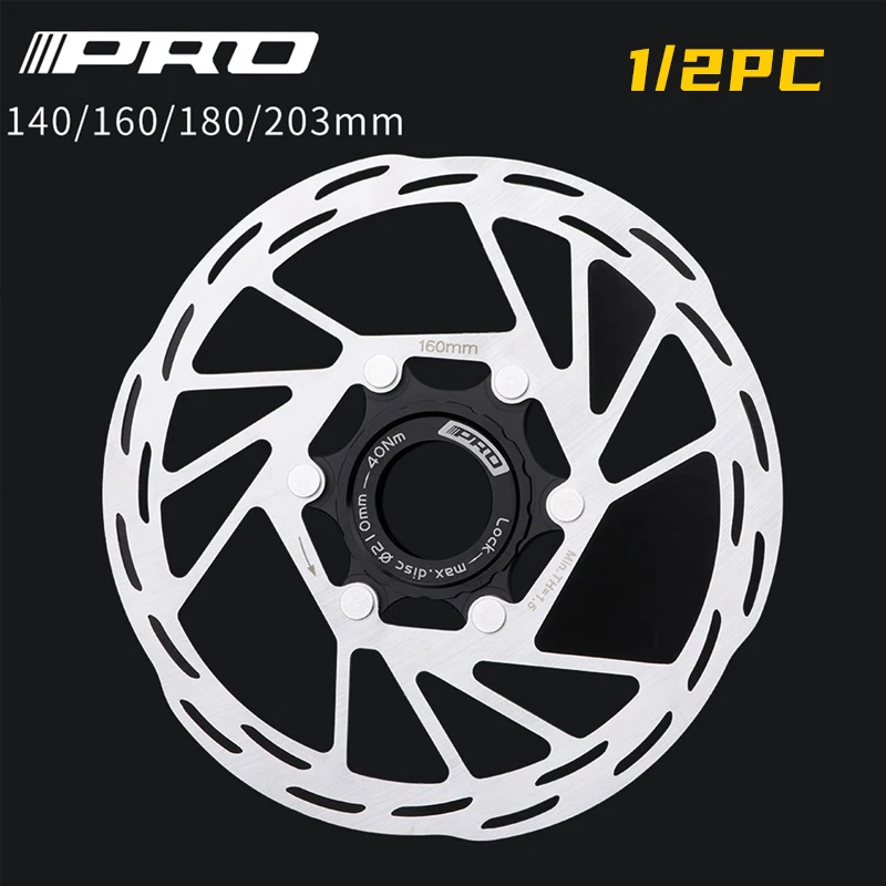 

IIIPRO Center Lock Brake Disc Rotor Floating 140mm 160mm 180mm 203 Rotors Strong Heat Dissipation Mtb Road Bicycle Discs Rotor