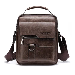 Men's Crossbody Bag Men Shoulder Bags Zippers Handbags Large Capacity Artificial Leather Bag For Male Messenger Tote Bags남성용 메신저