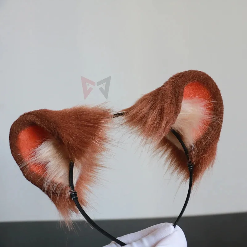 MMGG New Tate No Yuusha No Nariagari Raphtalia Cosplay Brown Bear Ears Headwear  Original Handmade Work Headband Halloween