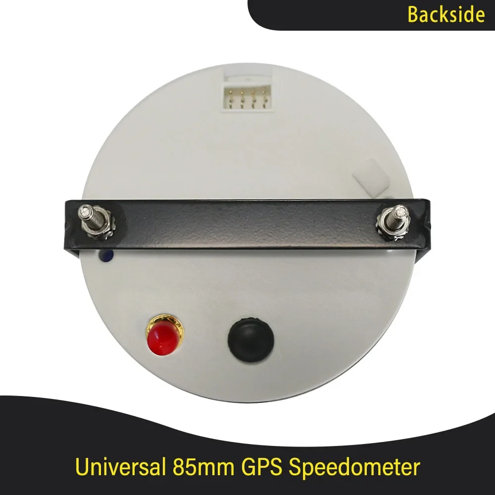 85mm 12V 24V Waterproof Boat 0-15Knots 0-35Knots 0-70knots GPS Speedometer Speed Gauge with Red Backlight for Marine Vehicles