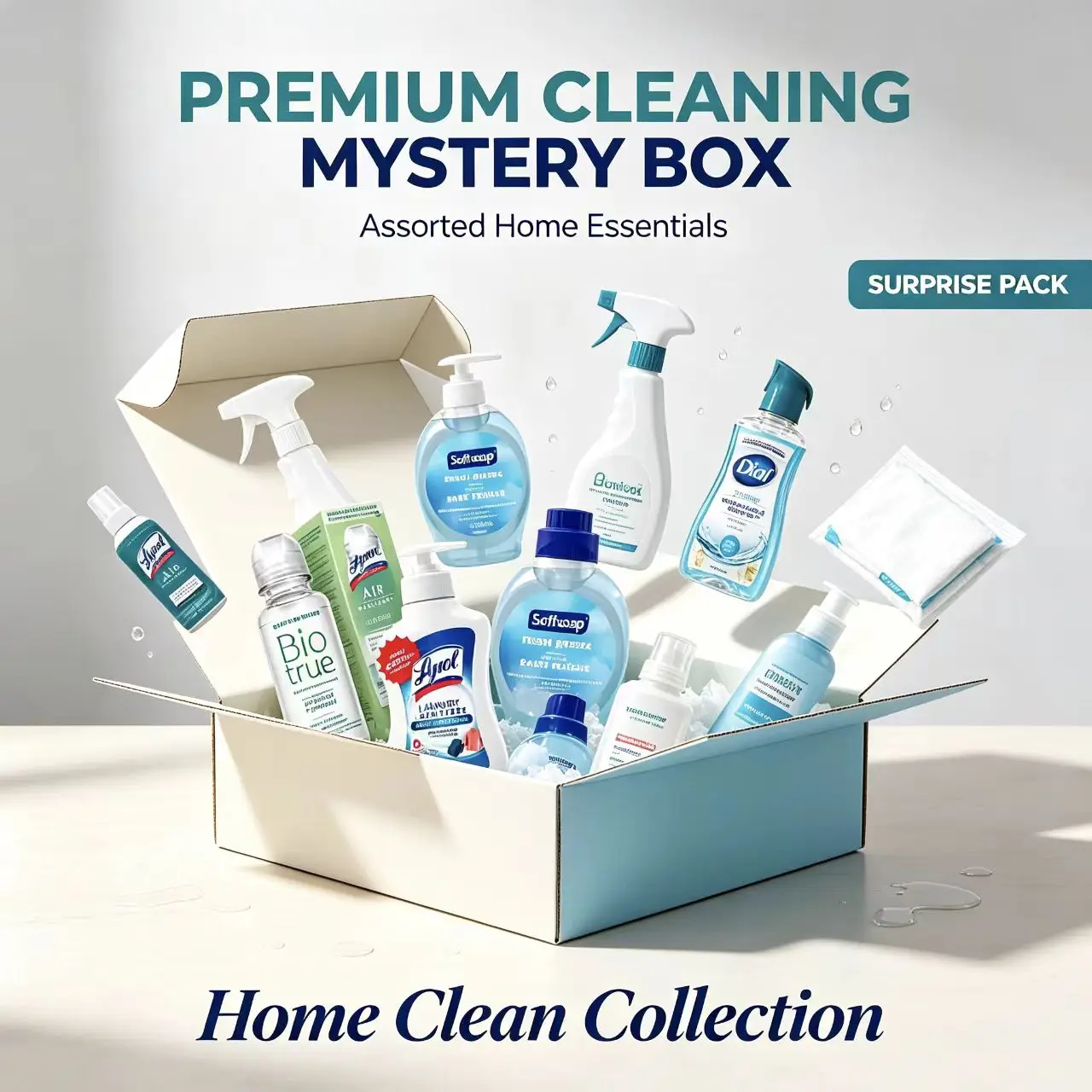 Home Cleaning Care Mystery Box Random Hand Soap Disinfectant Wipes Household Laundry Supplies Surprise Blind Box Home Essentials view 3