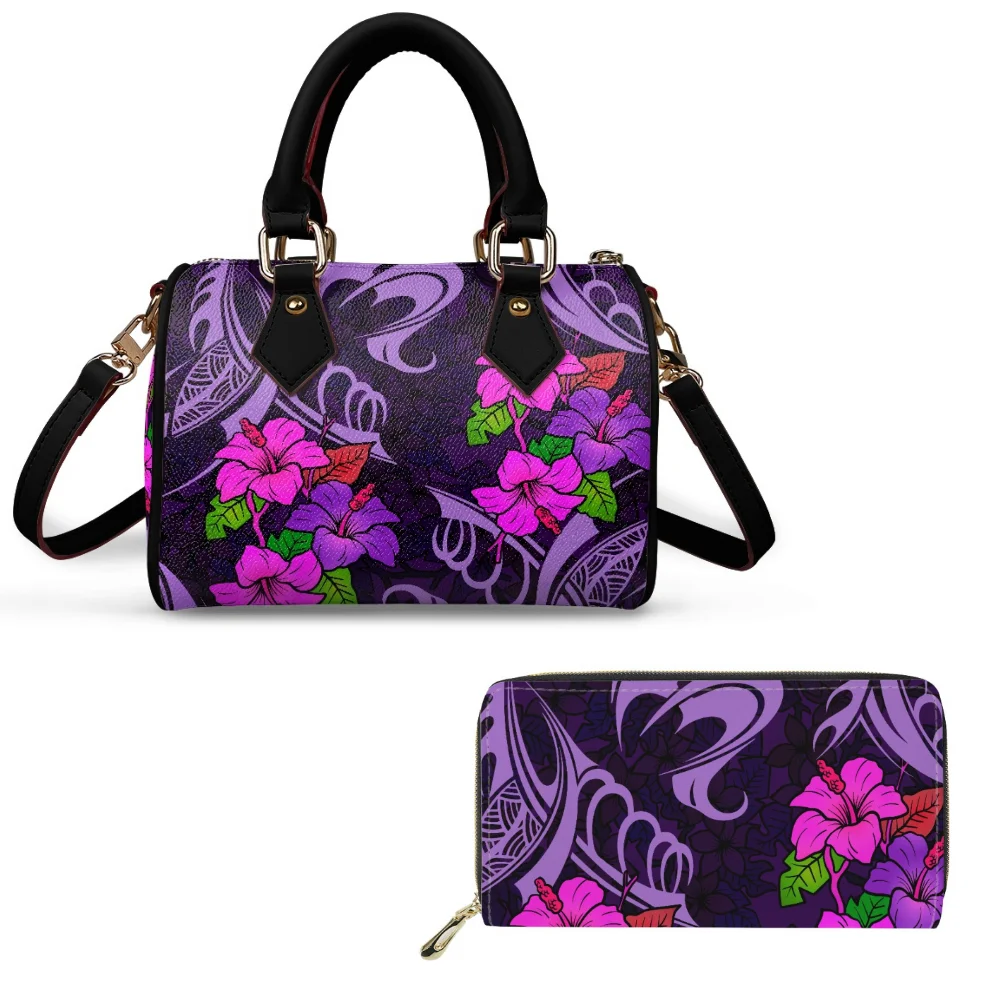 

Polynesian Crossbody Bag And Purse Custom Samoan Tribal Print Pillow Bag Portable Stylish Small And Exquisite Women'S Handbag