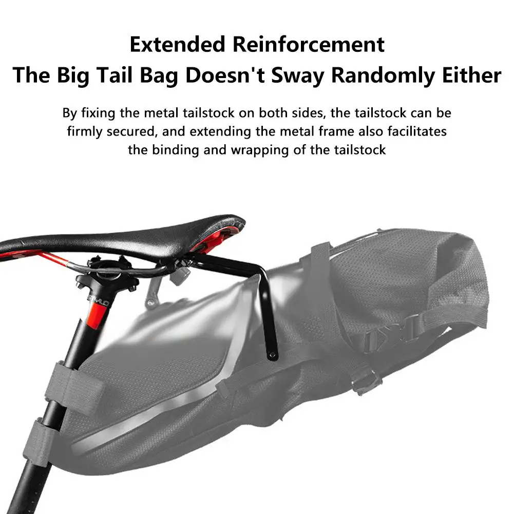 Neuer Rhinowalk Fahrradsattel-Stabilisator Halterung Rücksitz Fahrradhalter Gepäckträger Zubehör Regal Rahmenhalterung – Detail 7
