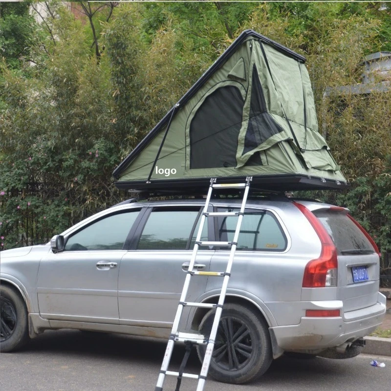 2022 Black Roof Top Hardshell Tent with Condensation Mattress and Roll Bar for Sale Made in China