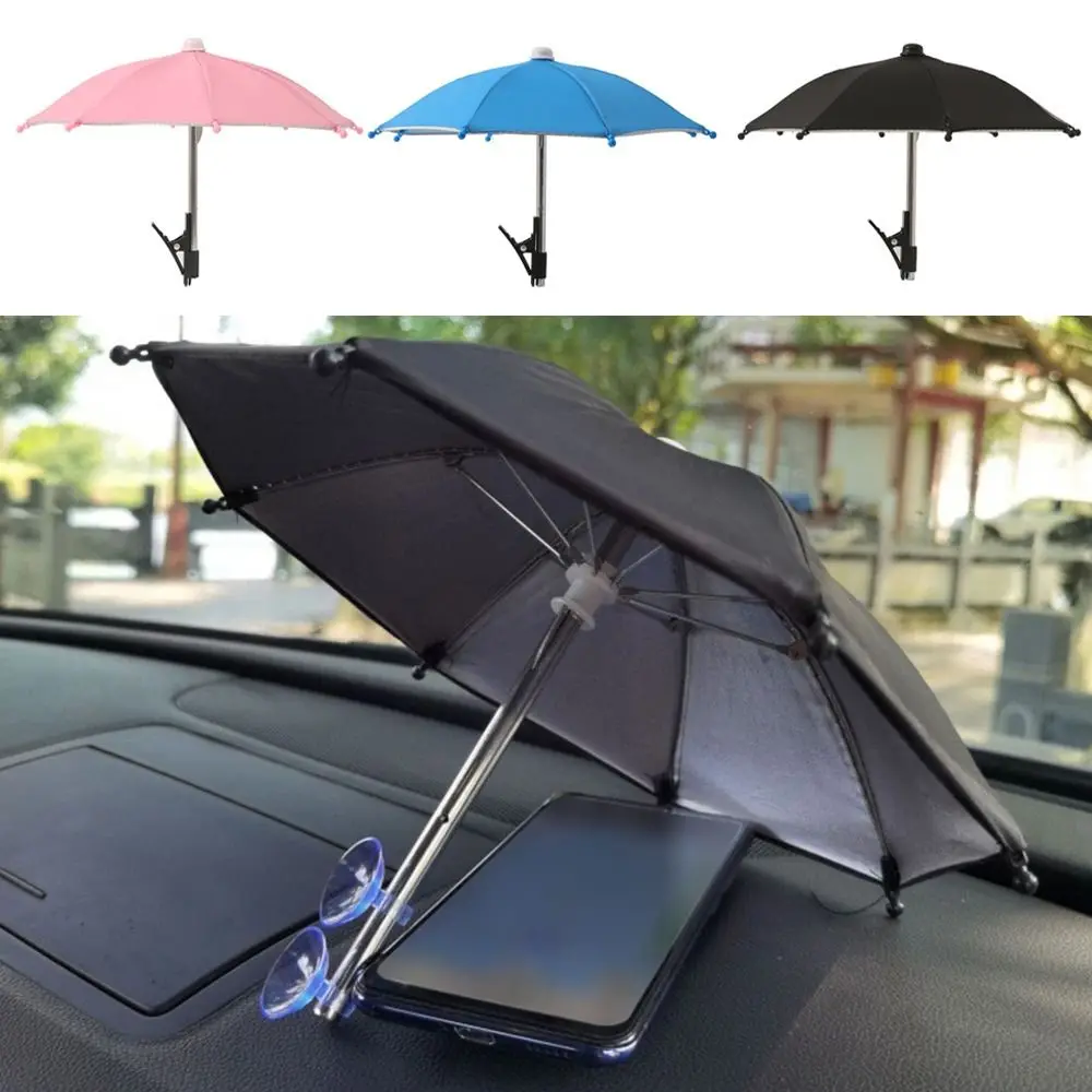 Handy-Schirmhalter mit Clip, blendfreier Sonnenschutz, universeller regenfester Handy-Schirm