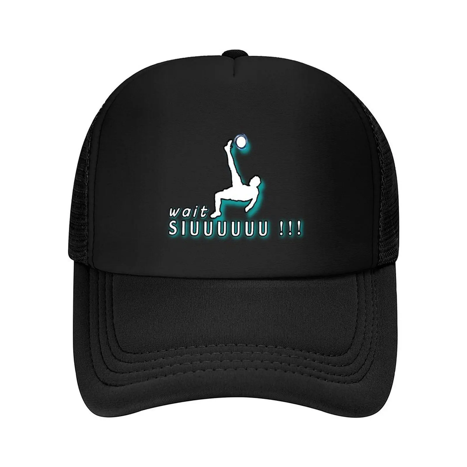 

Wait siuuu CR7 goal Baseball Cap Luxury man cap Trucker Hat Golf Wear funny hat Men Women's