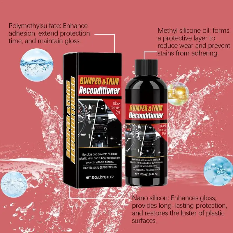 Back to Black Gloss Car Books Products, Auto Detailing Scratch Repair Agent, 100ml