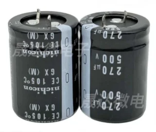 1PCS  270UF 500V Electrolytic Capacitor volume 25X50MM best quality