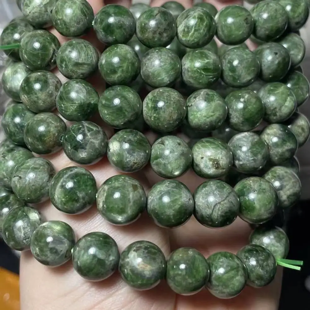 Natural green diopside approx8mm bracelet beads wholesale