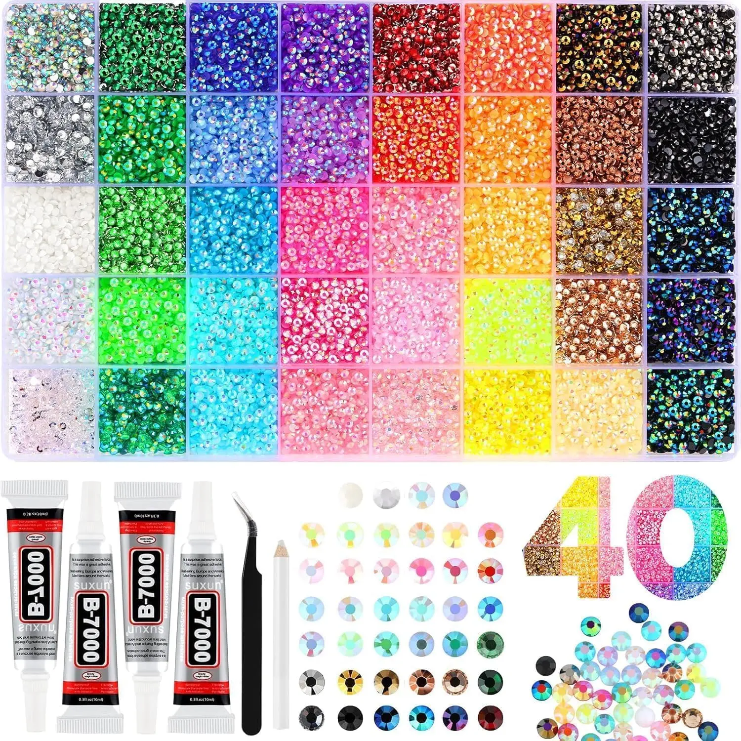 

1Box Minimalist Shiny Colorful Semi-circular Rhinestones Nail Charms Mini 3mm Flatback Resin Nail Diamond DIY Hat Pen Nails Set