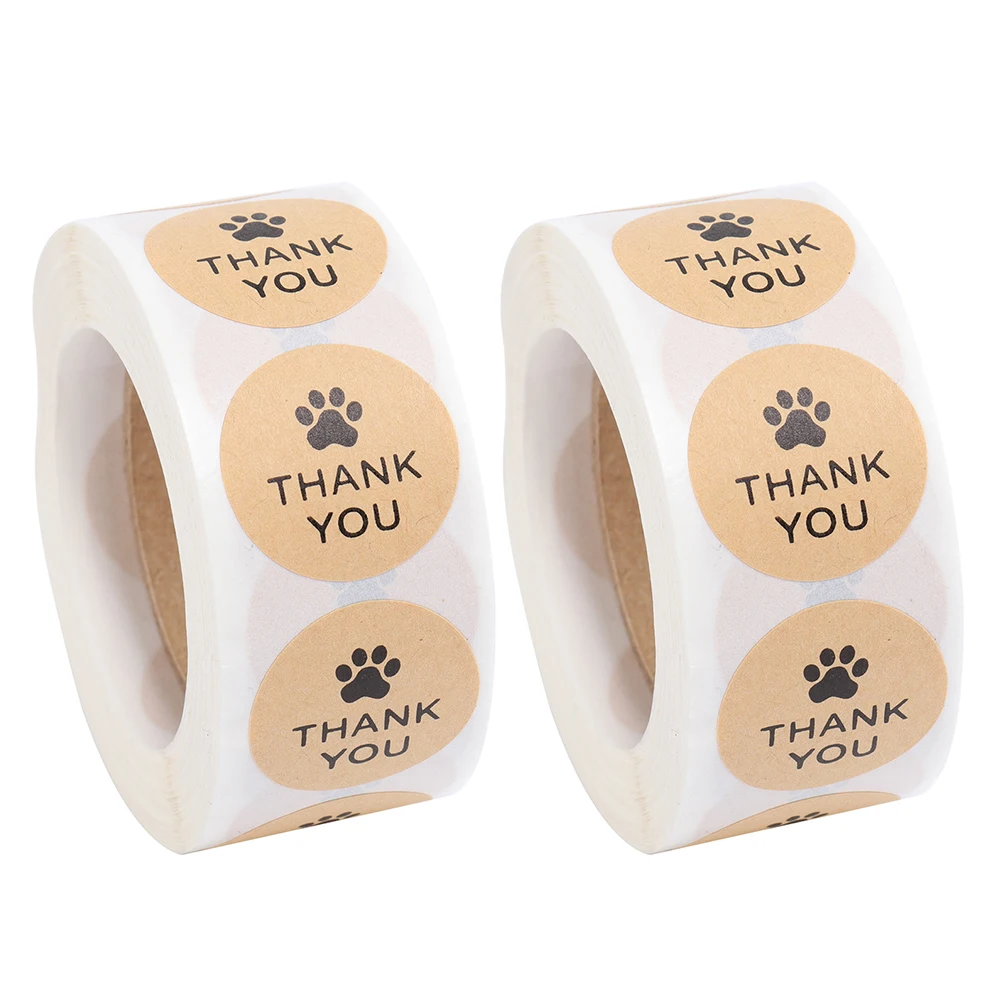 

Thank You Letter Stickers Self-adhesive Decors Packing Labels Creative Gifts
