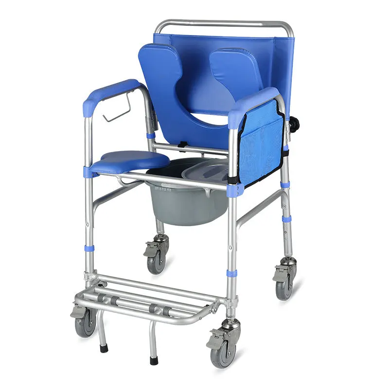 Wheels for the elderly, pregnant women, disabled people, shower cubicles, elderly care products Mobile commode chairs