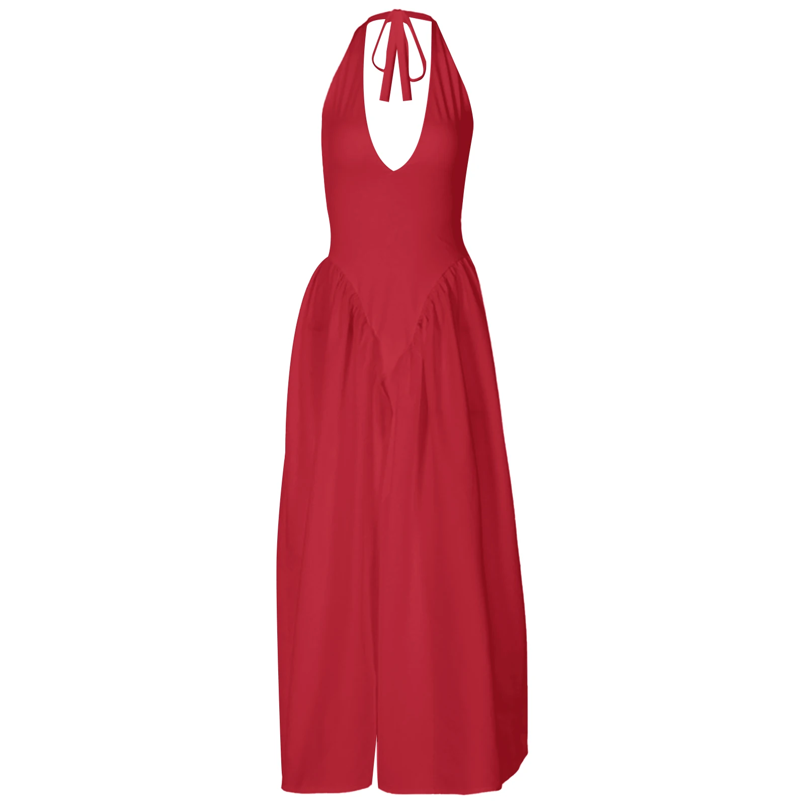 Women Sexy V-neck Evening Dress Elegant A Line Wedding Guest Dress Banquwt Sundress Evening Vestido Feminino Robe De Soiree