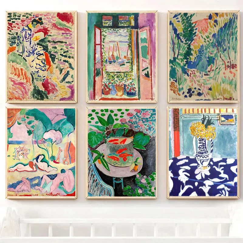 Matisse – affiches et imprimés rétro, paysage abstrait, Art mural, peinture sur toile Vintage, images murales pour décoration de salon et de maison