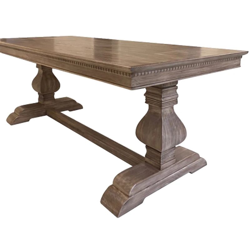 

Solid wood dining table North American black walnut log large board long table American ash desk