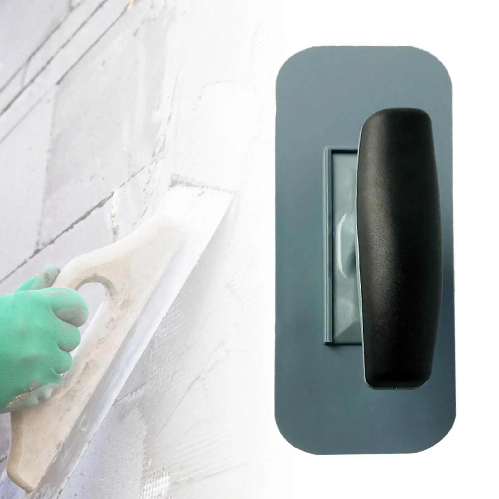 

Finishing Trowel, Drywall Skimming Blade, Scraping Devices W/ Handle Skimming Trowel Concrete Trowel for Stucco Grouting Float