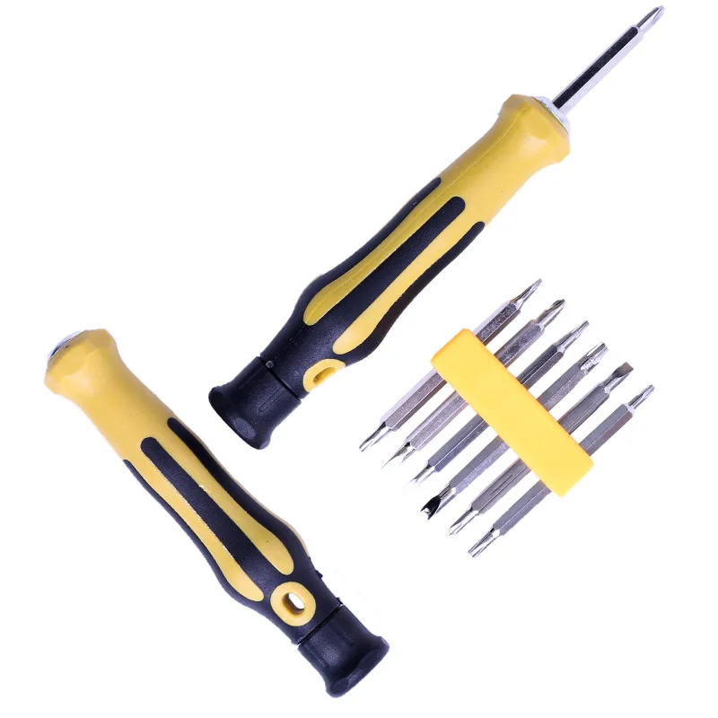 13-in-1 screwdriver set U-shaped plum blossom triangle screwdriver household disassembly and repair multi-function tool preci