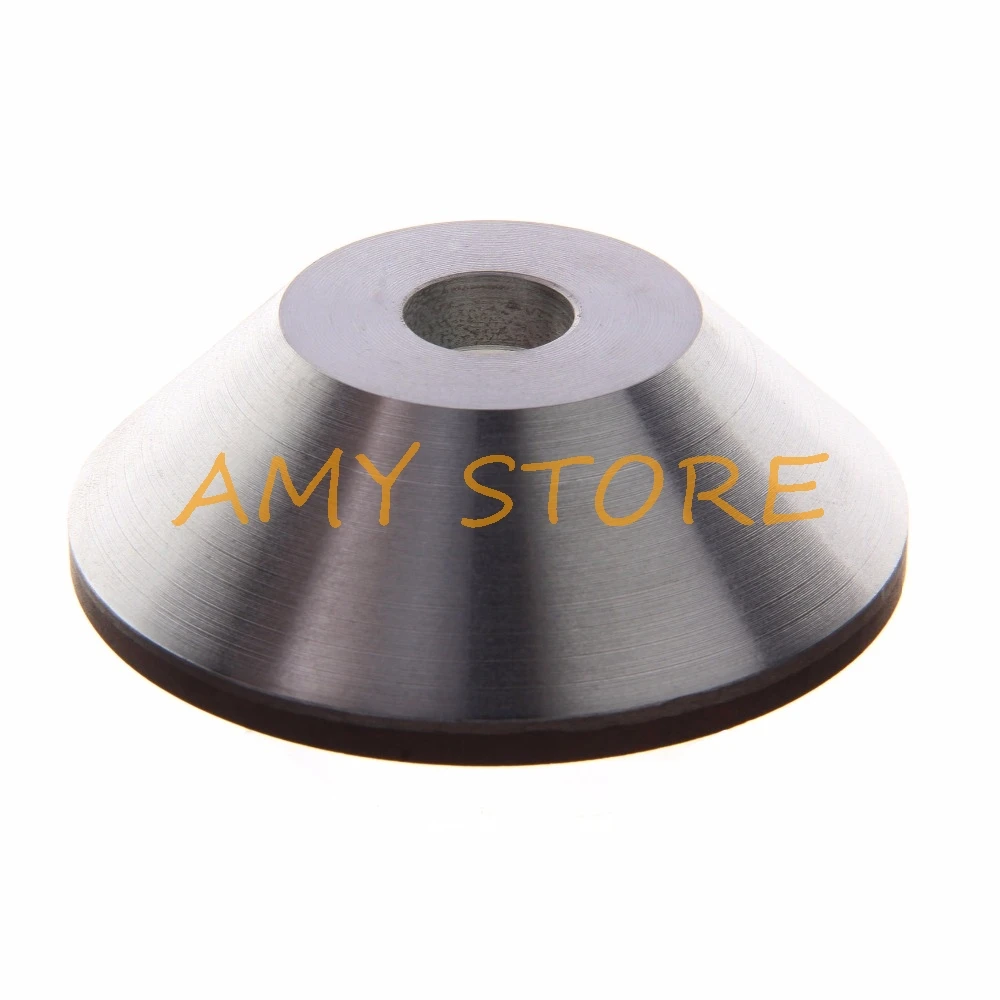 Muela de diamante unido, 100mm x 20mm, 75% de concentración, 600 de grano, forma de cuenco marrón, 100x32x20x10x3