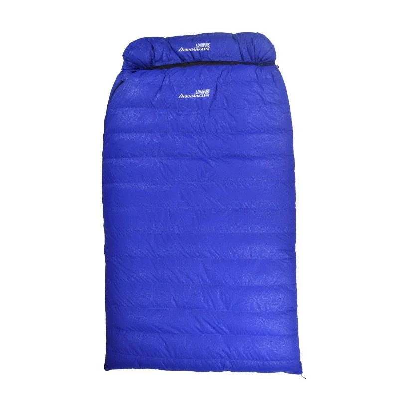 

220*130CM Ultralarge 2Person White Duck Down Adult Sleeping Bag Outdoor Camping Envelope Trourist Cold Weather Many Colors