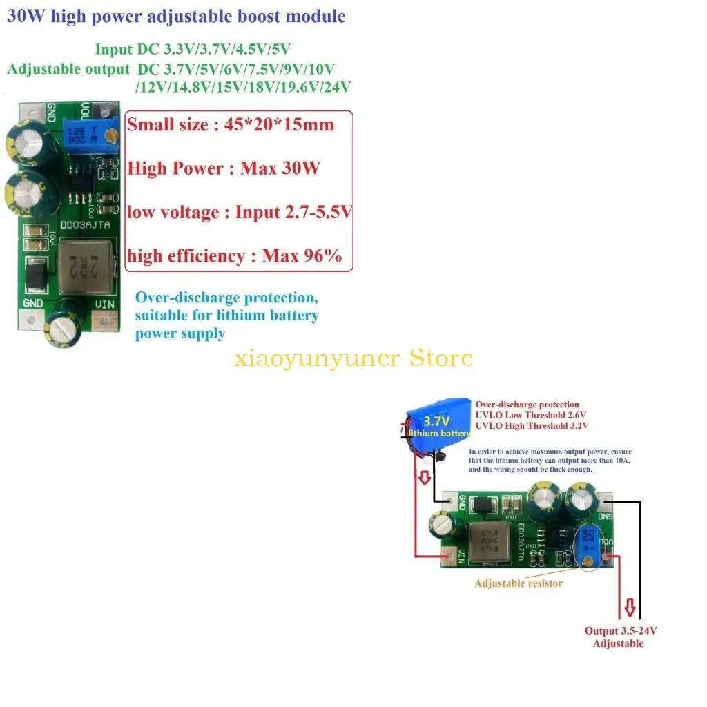 

P9JB DD03AJTA Module Lithium Battery Power Supply 2.7-5.5V to 3.5-24V