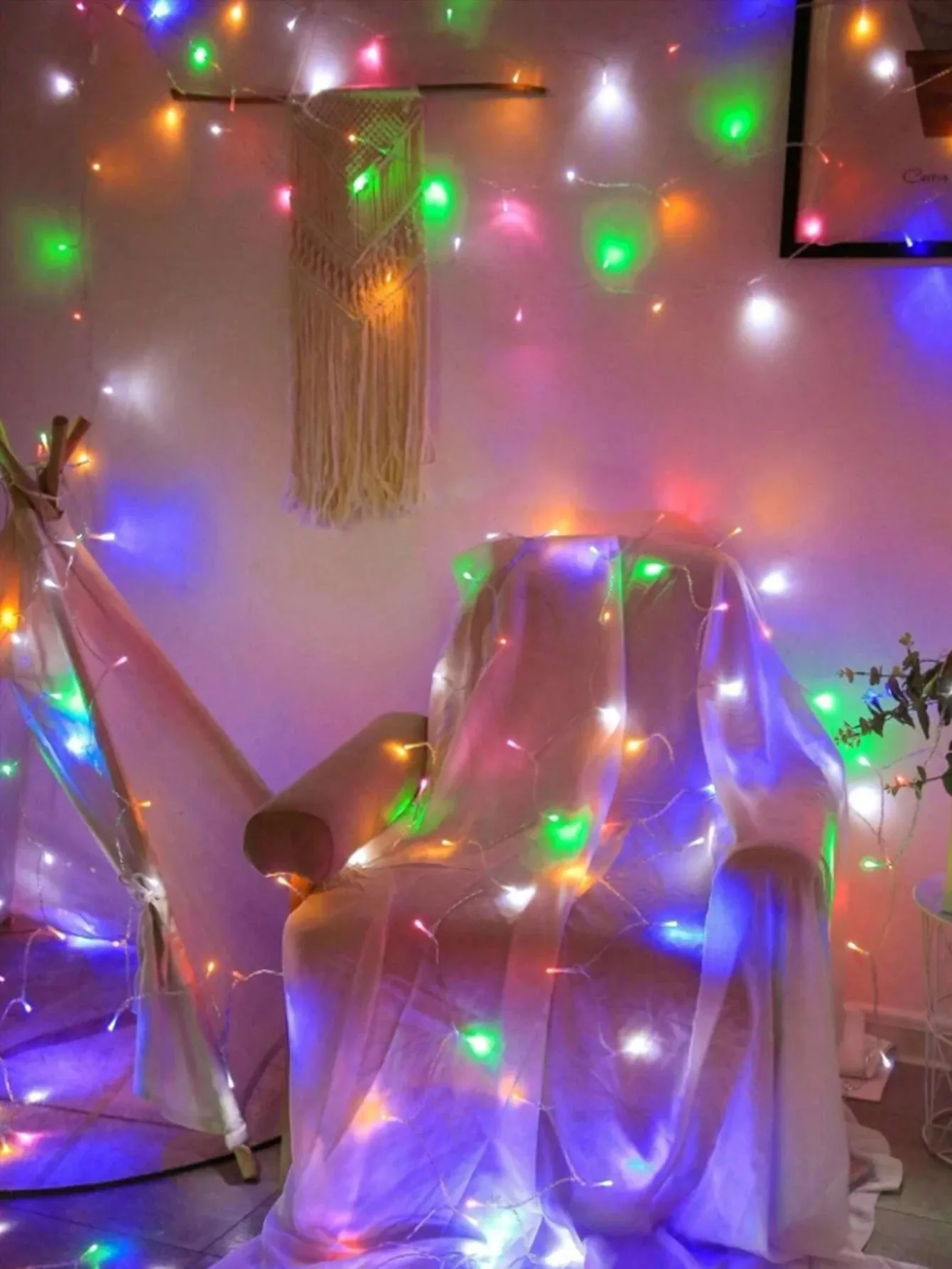 1PC 3M20LED USB Color Battery Box Bare Light String, Suitable for Party, Festival, Bedroom, Living Room, Wedding Decoration