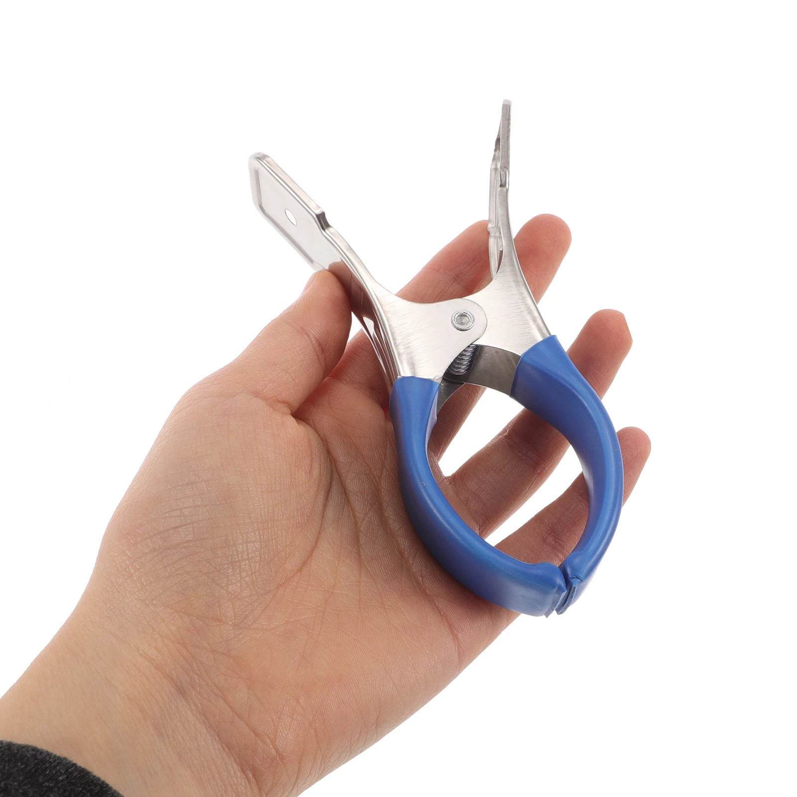 

4 Pcs Saxophone Gasket Clip Clips Instrument Parts Stainless Steel Blue Metal Plastic Key Pad Indentation