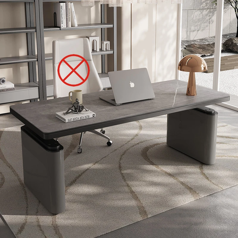Modern Light Luxury Office Desks Electric Height-adjustable Study Office Desks Computer Furniture Mesa De Trabalho YS40CC
