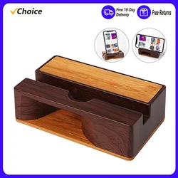 Mobile Phone Sound Amplifier Stand Wooden Cell Phone Stand with Sound Amplifier Phone Holder Desk Support Stand