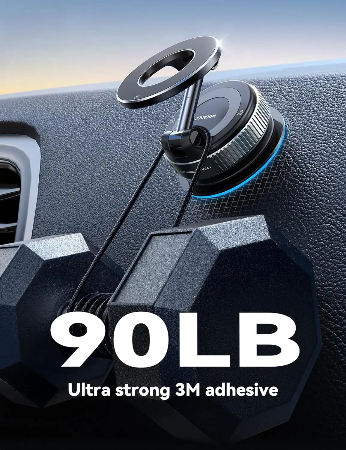 맥세이프 흡착식 휴대폰 거치대 차량용 진공 자석 휴대폰 홀더 360도 회전 °   안드로이드 마그세이프 케이스용 메탈 스트럿 마그세이프 차량용 거치대