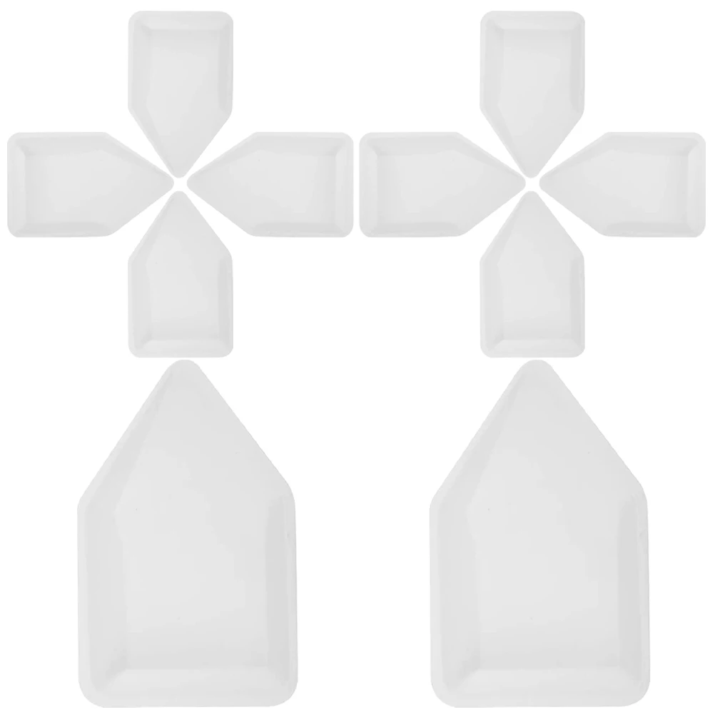 

10 Pcs Weighing Ship Boat Plate Boats Medium Scale Equipment Plastic Dish Weight Dishes