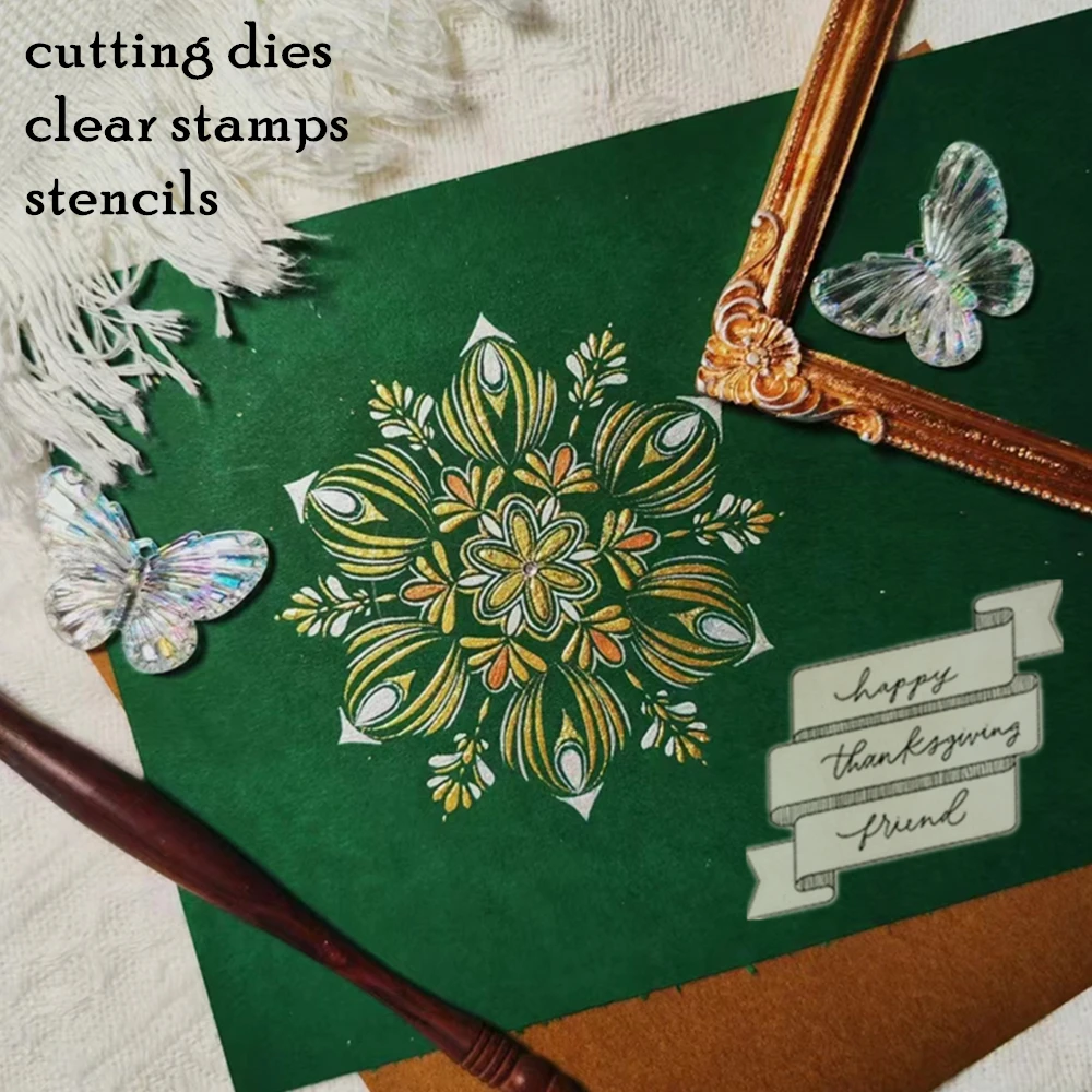 قوالب تقطيع جديدة لحديقة عيد الميلاد والساحرات للهالوين 2022 ختم واضح لصنع ألبوم القصاصات وإطارات النقش والبطاقات