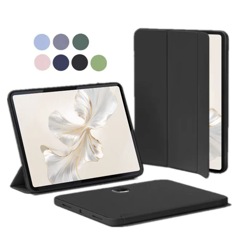Smart Case For Huawei Honor Pad 9 12.1inch 2024 HEY2-W09 Magnetic Folding PU Stand Soft TPU Back Cover for Honor Pad 9 12.1