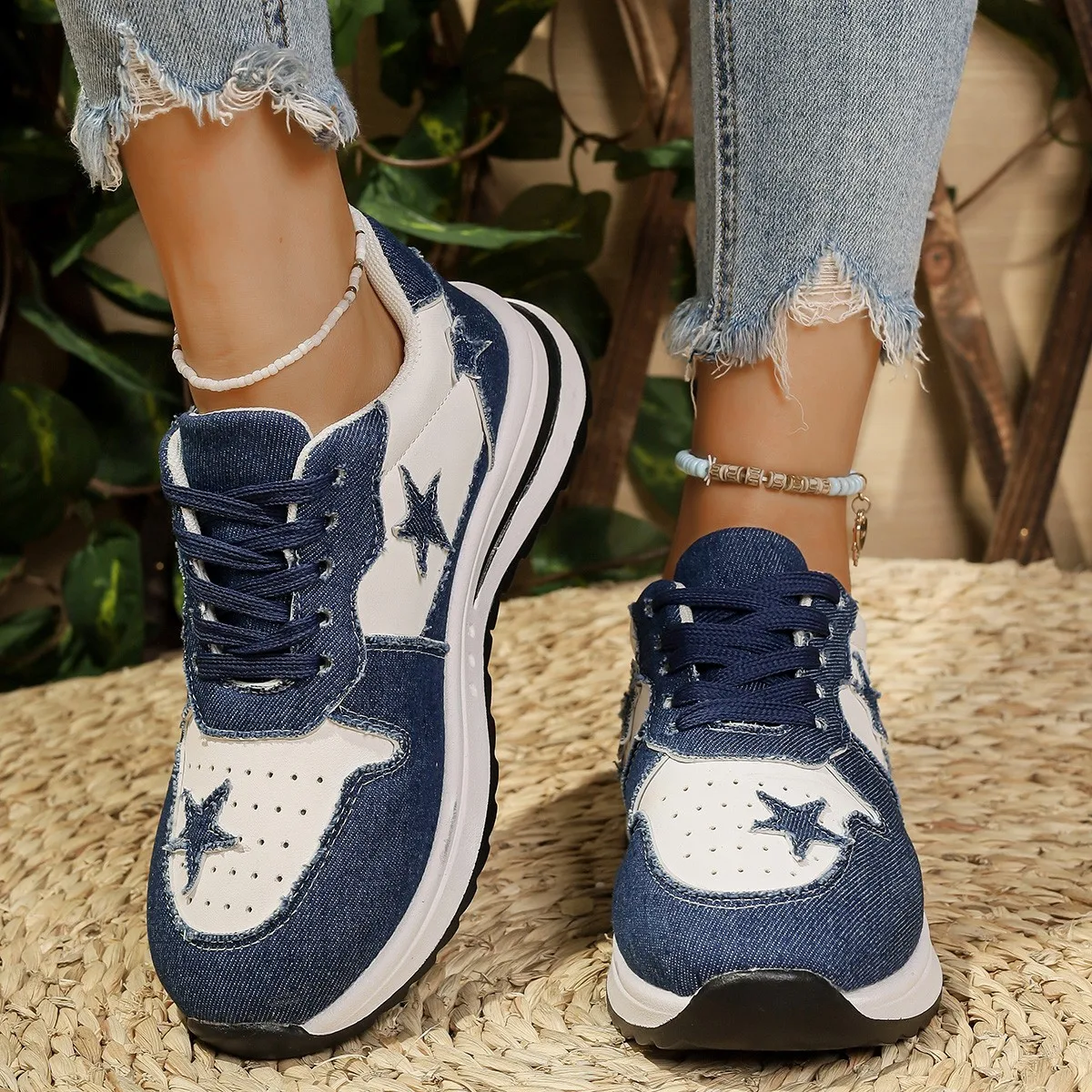 

Новая модная дышащая/удобная вулканизированная обувь, весенне-осенние нескользящие повседневные кроссовки с круглым носком и толстой подошвой для женщин