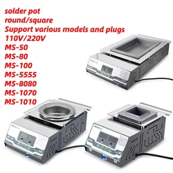 Solder Pot MT/MS Lead-Free Soldering Digital Display Constant Temperature Titanium Alloy Square Round Soldering Furnace ​