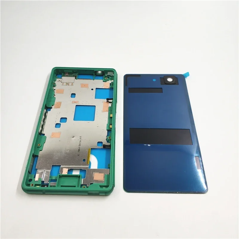 Full housing middle frame for Sony Xperia Z3 Compact Z3 mini d5803 d5233 battery door back cover side button