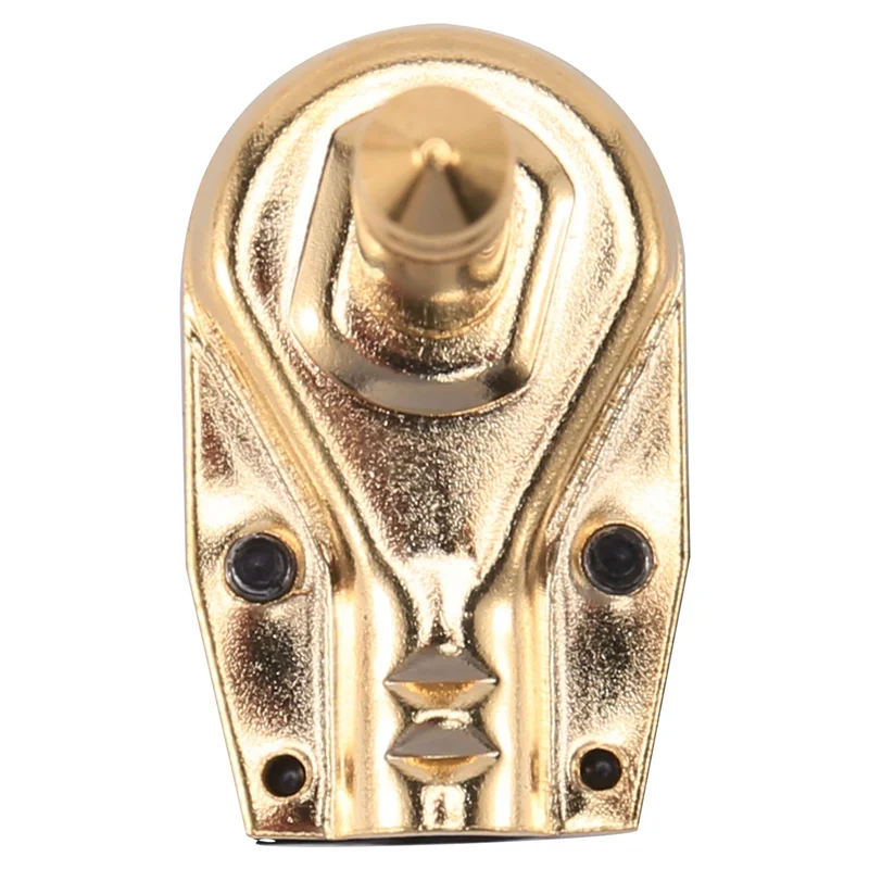 

BNVN-DIY 6.35MM 1/4Inch Mono Male Right Angle Pancake Style Plug Connectors Golden Plated 16 Pack