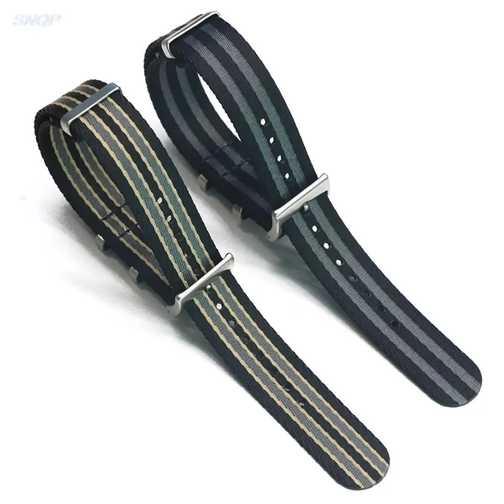 18mm 20mm 22mm Nylon Canvas Watchband Sport Watch Strap Wrist Band Bracelet for Omega Seamaster 300 for Seiko