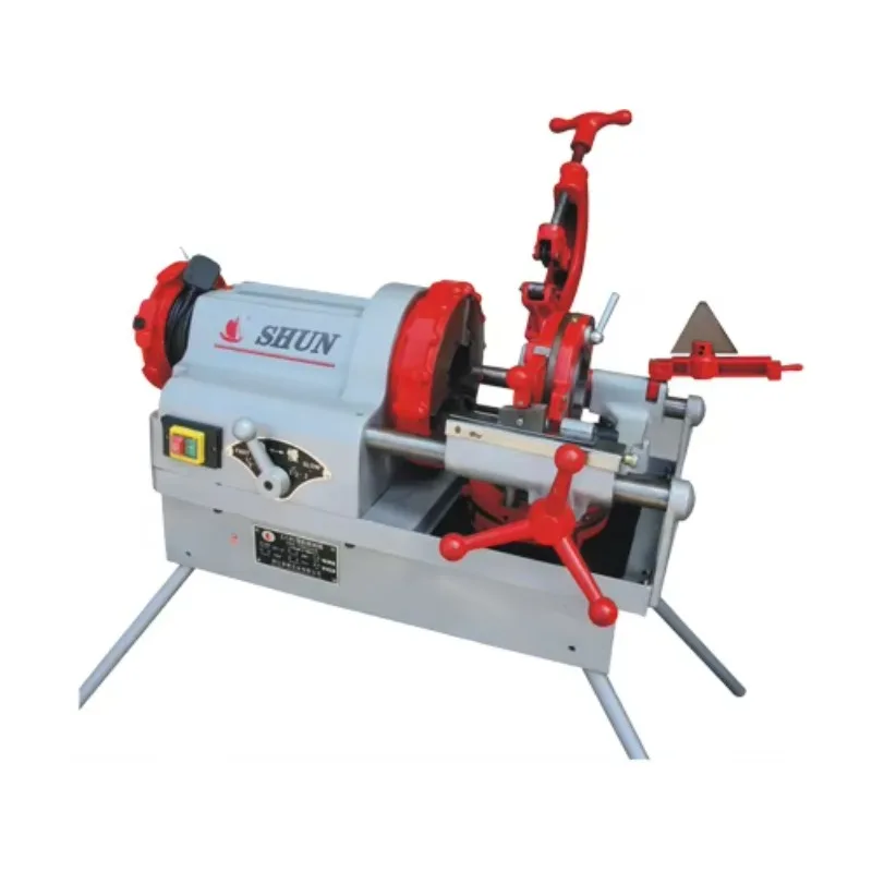 Electric Power Pipe Threader Cutter Deburrer Machine