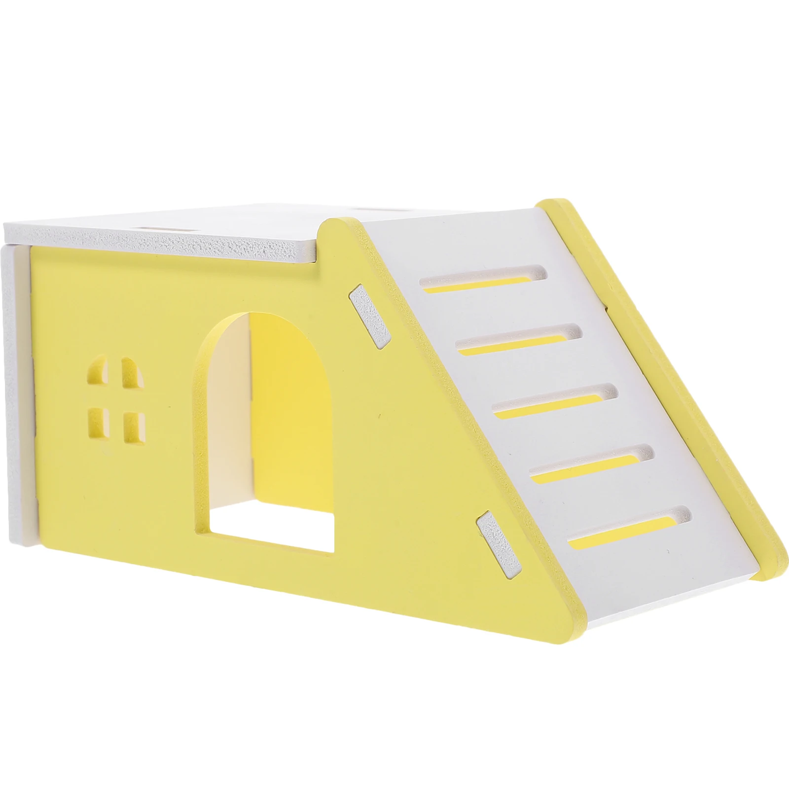 

Unique Yellow Hamster House for Cozy Rest Hamster Hideout Easy Cleaning Cage Accessories Mini Rat Hideaway Toy