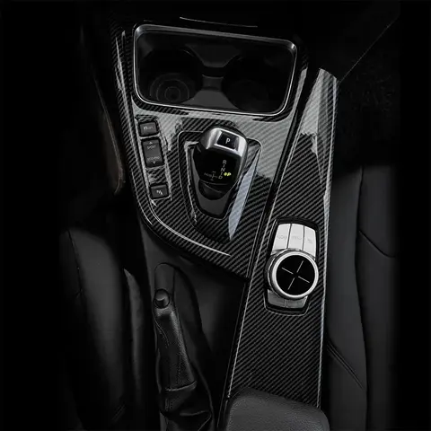 BMW F30 F31 F33 F34 F36 320i 318i 325i 자동차 스타일링 LHD 탄소 섬유 센터 콘솔 공기 배출구 패널 커버 프레임 트림 Sticke