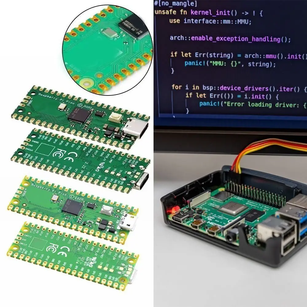Replacement Original Raspberry Pi Pico Board RP2040 DIY Raspberry Board Type-C Programmable PCB Board for raspberry pi