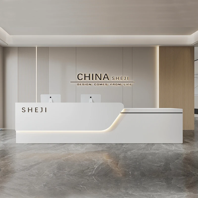 Lectern Coffee Shop Reception Desks Office Supermarket Cashier Counter White Luxury Desk Display Spa Escrivaninha Furniture