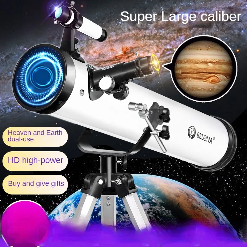 Telescopio astronómico profesional para ver la luna, Telescopio Monocular refractivo con Zoom 875X de 35 a 875 aumentos, regalo