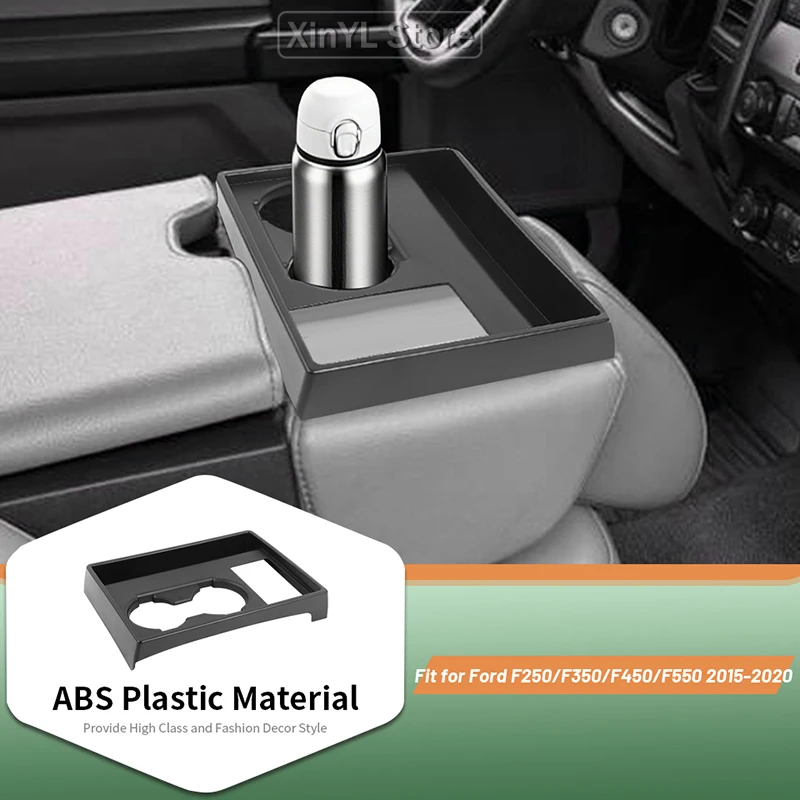 

Car ABS Front Armrest Cup Holder Storage Box For Ford F250/F350/F450/F550 2015-2020 Car Storage Accessories
