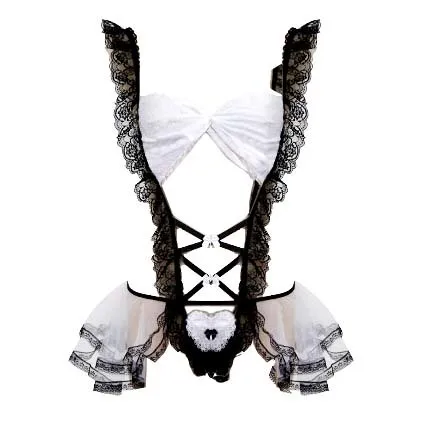 Anime Maid Cosplay Lingerie Women Sexy Dress Japanese Costumes Roleplay Perspective Underwear Erotic Lace Outfits