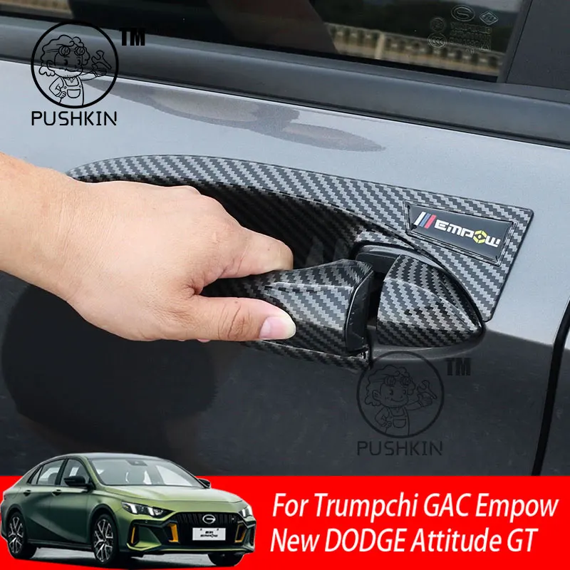 

For Trumpchi GAC Empow New DODGE Attitude GT Car Door Pull Doorknob Catch Door Handle Bowl Cap Decoration Cover Trim Accsesories
