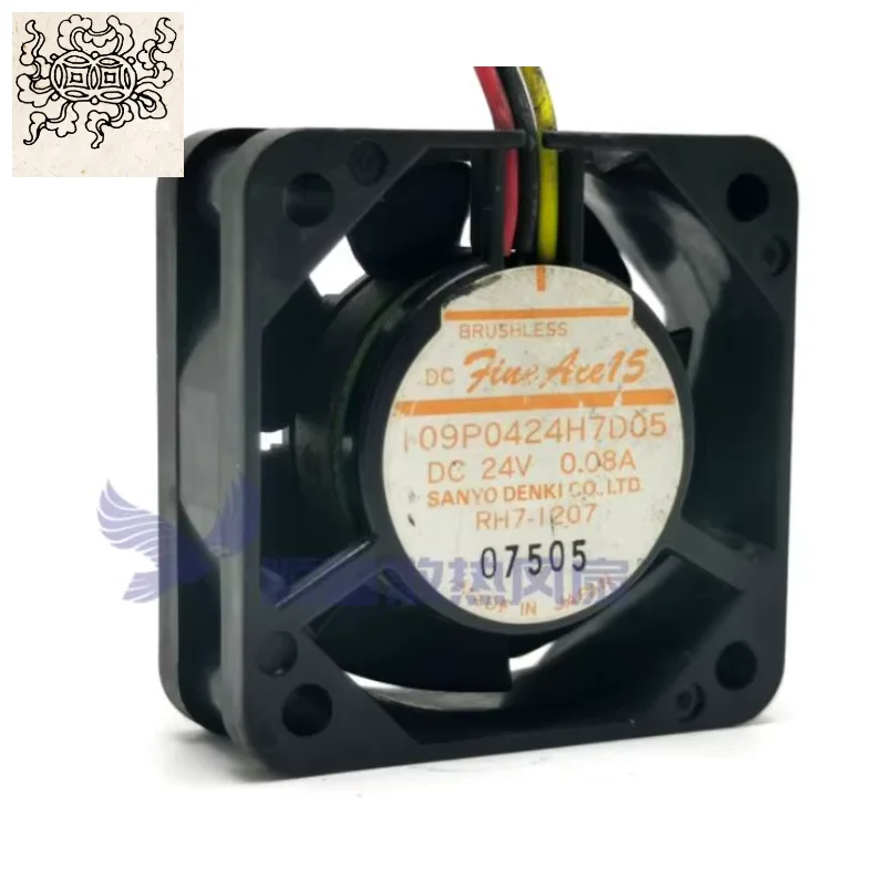 

Ltsf For Sanyo Denki 109P0424H7D05 DC 24V 0.08A 40x40x15mm 3-Wire Server Cooling Fan